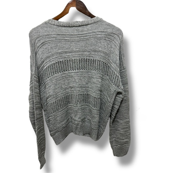 145 Time and Tru | NWT Gray Knit Women's Cardigan (size XL) - Picture 4 of 11